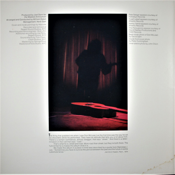 Don McLean - Homeless Brother (LP, Album, Ter)
