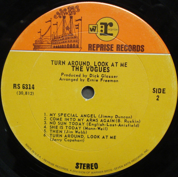 The Vogues - Turn Around, Look At Me (LP, Album, Ter)