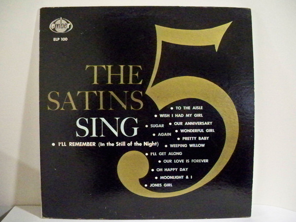 The Five Satins - The 5 Satins Sing (LP, Album, Mono)