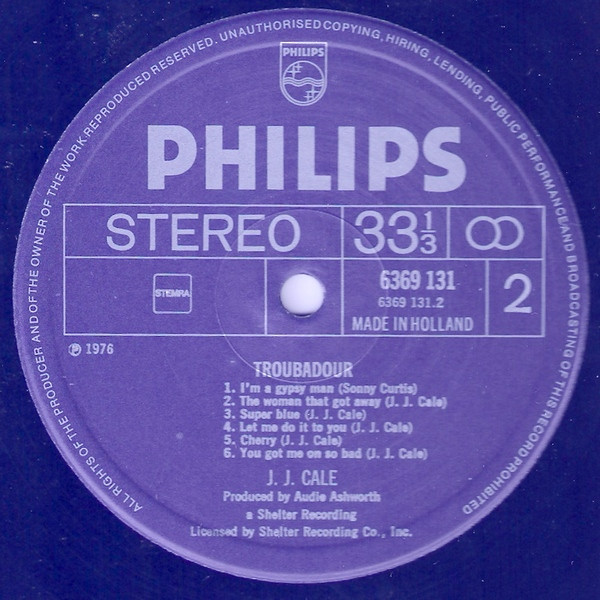 J.J. Cale - Troubadour (LP, Album)