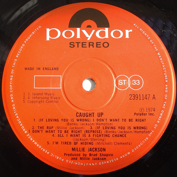 Millie Jackson - Caught Up (LP, Album)