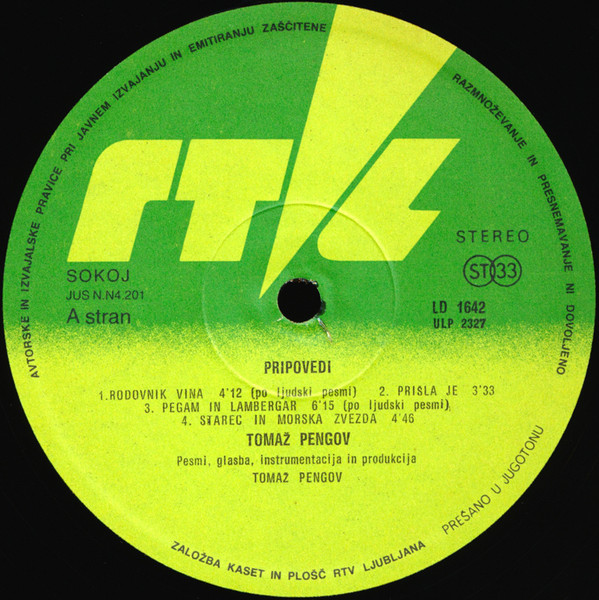 Tomaž Pengov - Pripovedi (LP, Album)