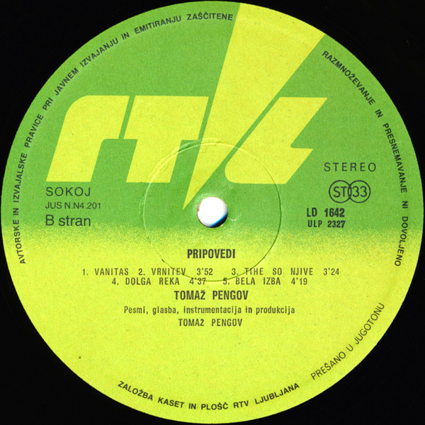 Tomaž Pengov - Pripovedi (LP, Album)