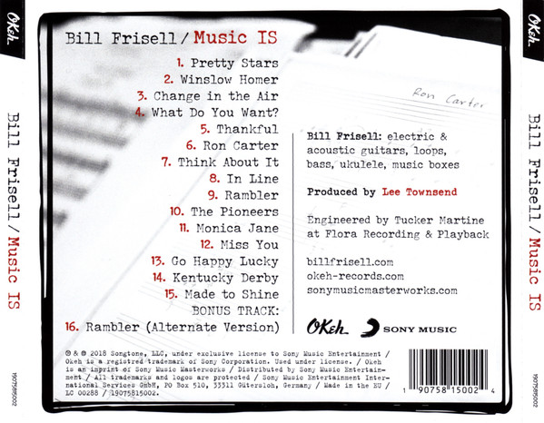 Bill Frisell - Music Is (CD, Album)
