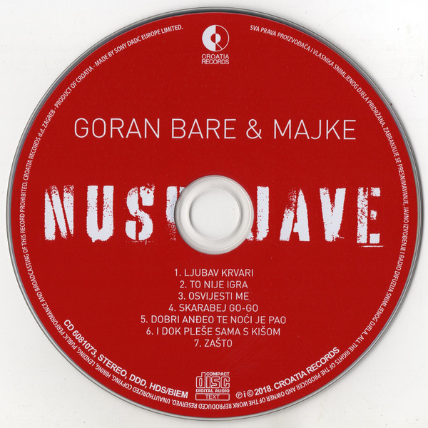 Goran Bare & Majke - Nuspojave (CD, Album)