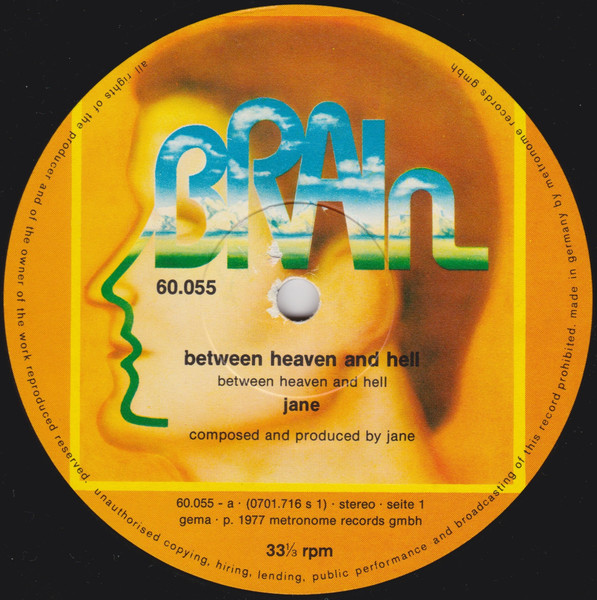Jane - Between Heaven And Hell (LP, Album, Gat)