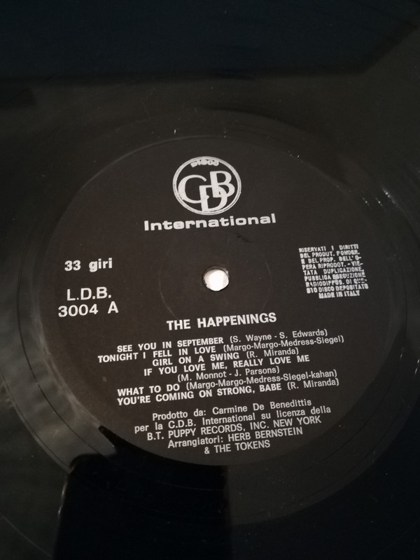 The Happenings - The Happenings (LP, Album)