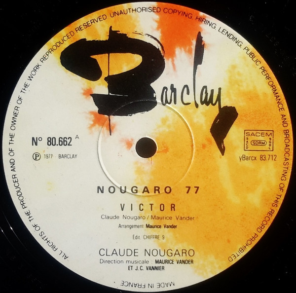 Claude Nougaro - Nougaro 77 - Enregistrement Public A L'Olympia (2xLP, Album)