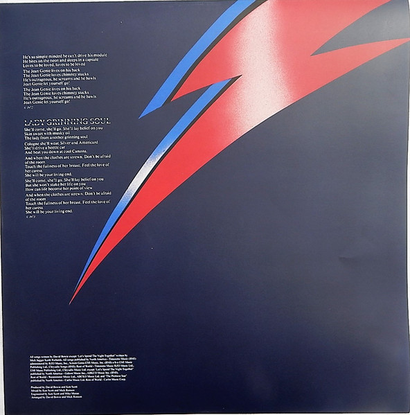 David Bowie - Aladdin Sane (LP, Album, Ltd, RE, RM, RP, Sil)