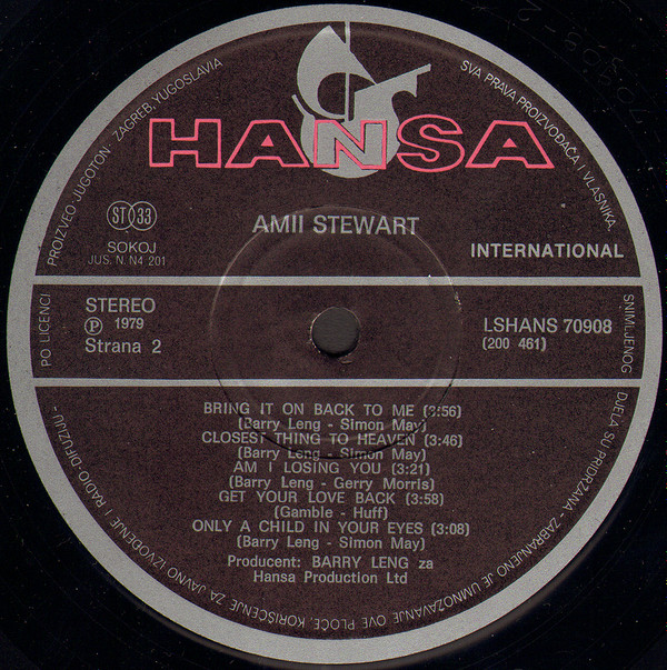 Amii Stewart - Knock On Wood (LP, Album)