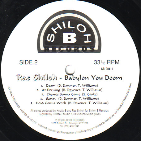 Ras Shiloh - Babylon You Doom (LP, Album)