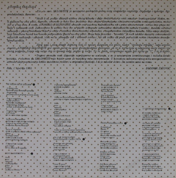 Atomsko Sklonište - U Vremenu Horoskopa (LP, Album)