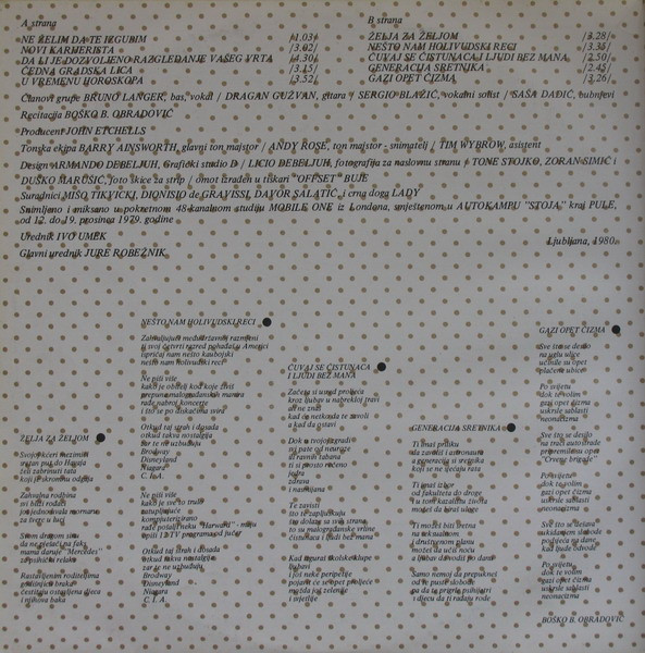 Atomsko Sklonište - U Vremenu Horoskopa (LP, Album)