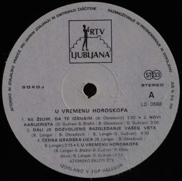Atomsko Sklonište - U Vremenu Horoskopa (LP, Album)