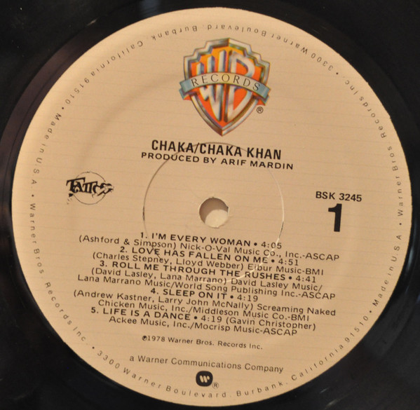Chaka Khan - Chaka (LP, Album, Mon)