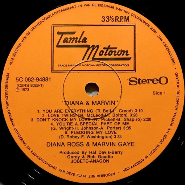Diana* & Marvin* - Diana & Marvin (LP, Album, Spl)