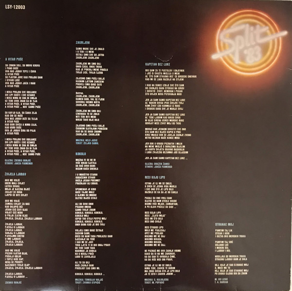 Various - Festival Zabavne Glazbe Split '83 (2xLP, Album)