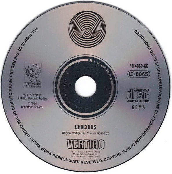 Gracious - Gracious! (CD, Album, RE)