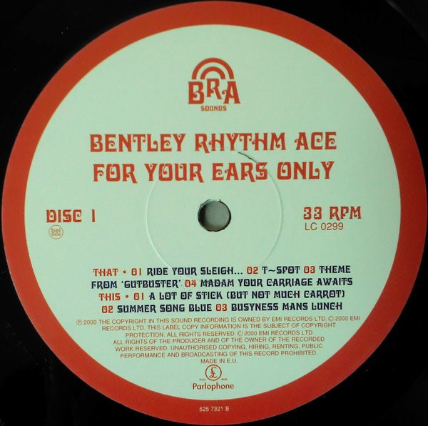 Bentley Rhythm Ace - For Your Ears Only (2xLP, Album)