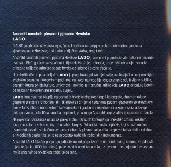 Lado (2) - Iz Hrvatske Narodne Glazbene Riznice 2 / From The Treasure Of Croatian Folk Music 2 (CD, Album)