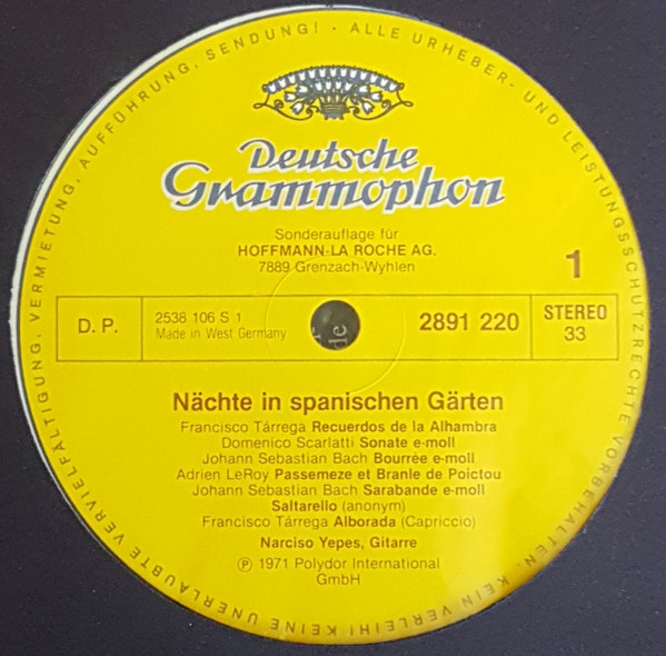 Narciso Yepes - Nächte In Spanischen Gärten (Der Meister Der Gitarre Narciso Yepes) (LP, Album, RE, S/Edition)