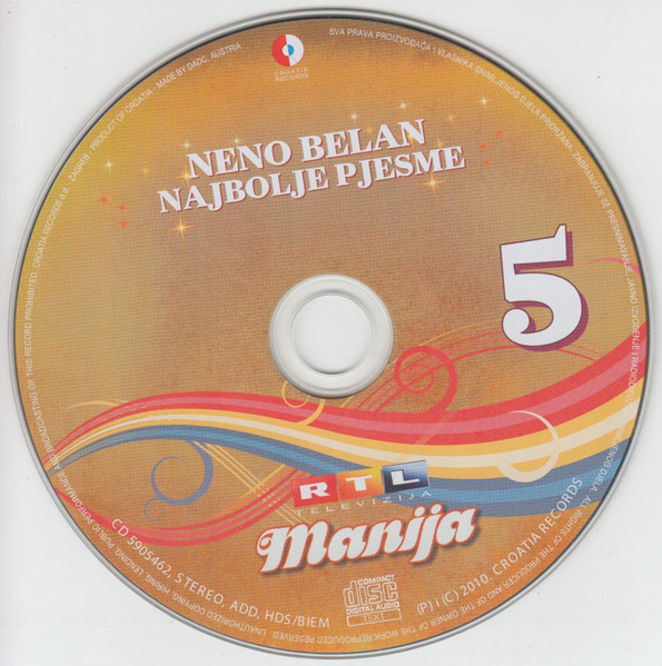 Neno Belan - Najbolje Pjesme (CD, Comp)