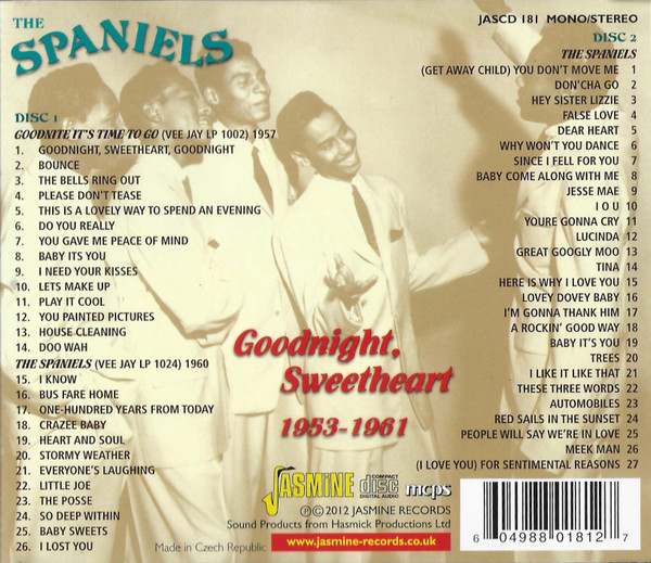 The Spaniels - Goodnight, Sweetheart 1953-1961 (2xCD, Comp, RE)