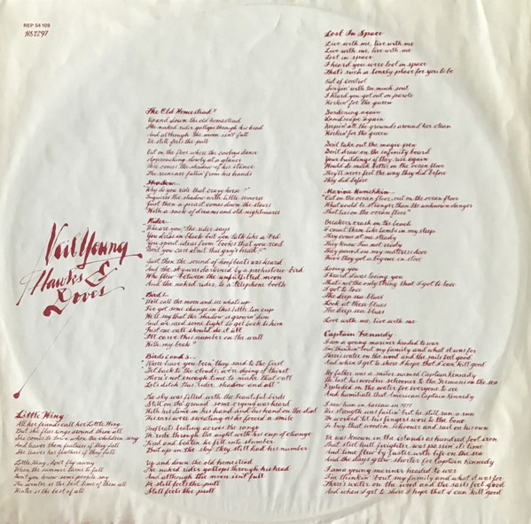 Neil Young - Hawks & Doves (LP, Album)