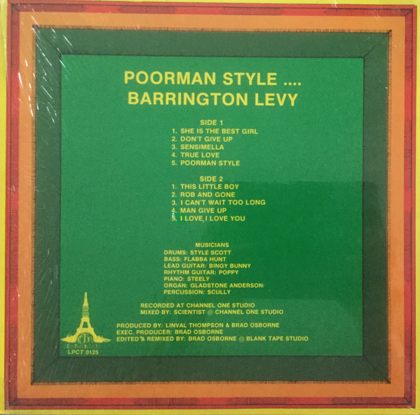 Barrington Levy - Poorman Style (LP, Album)