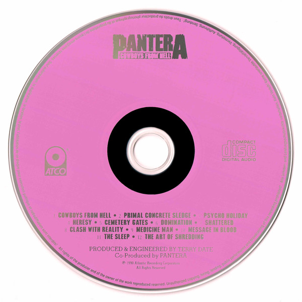 Pantera - Cowboys From Hell (CD, Album, RE)