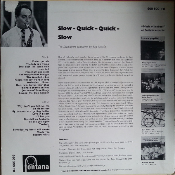 The Skymasters, Bep Rowold - Slow - Quick - Quick - Slow (10