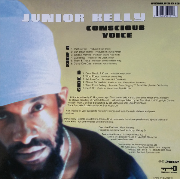 Junior Kelly - Conscious Voice (LP, Album)