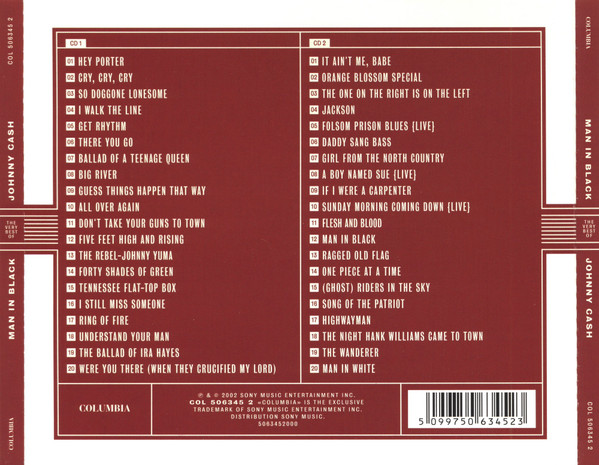 Johnny Cash - Man In Black (The Very Best Of Johnny Cash) (2xCD, Comp)