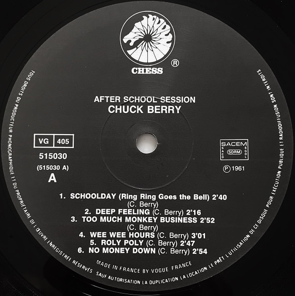 Chuck Berry - After School Session (LP, Album, RE)