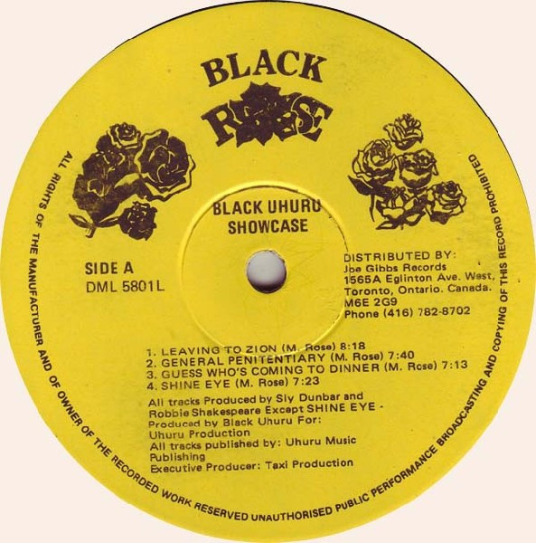 Black Uhuru - Showcase (LP, Album)