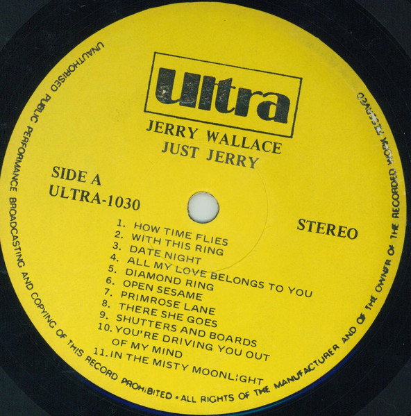 Jerry Wallace - Just Jerry (LP, Comp)