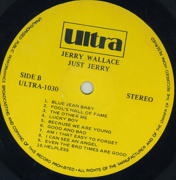 Jerry Wallace - Just Jerry (LP, Comp)