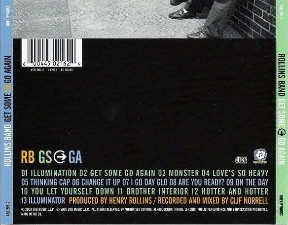 Rollins Band - Get Some Go Again (CD, Album)