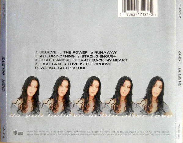 Cher - Believe (CD, Album, RE, DDI)