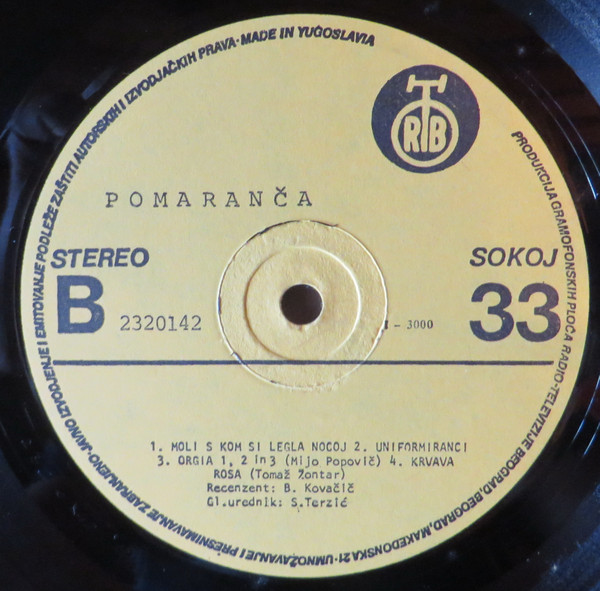 Pomaranča - Peklenska Pomaranča (LP, Album, Yel)