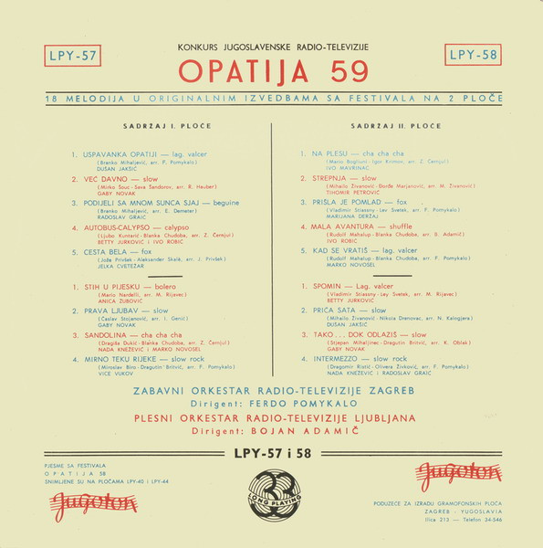 Various - Opatija 59 (I. Ploča) (10
