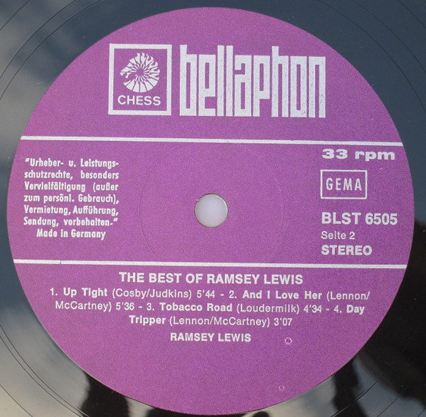 Ramsey Lewis - The Best Of Ramsey Lewis (2xLP, Comp)