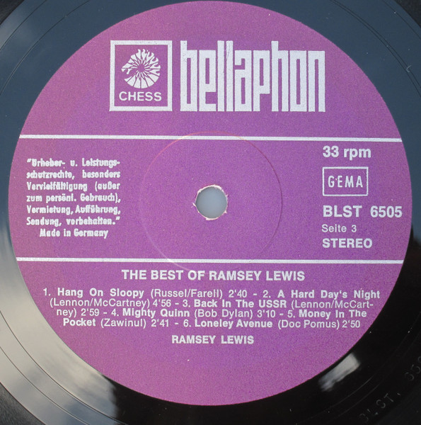 Ramsey Lewis - The Best Of Ramsey Lewis (2xLP, Comp)