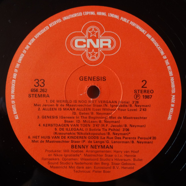 Benny Neyman - Genesis (LP, Album)