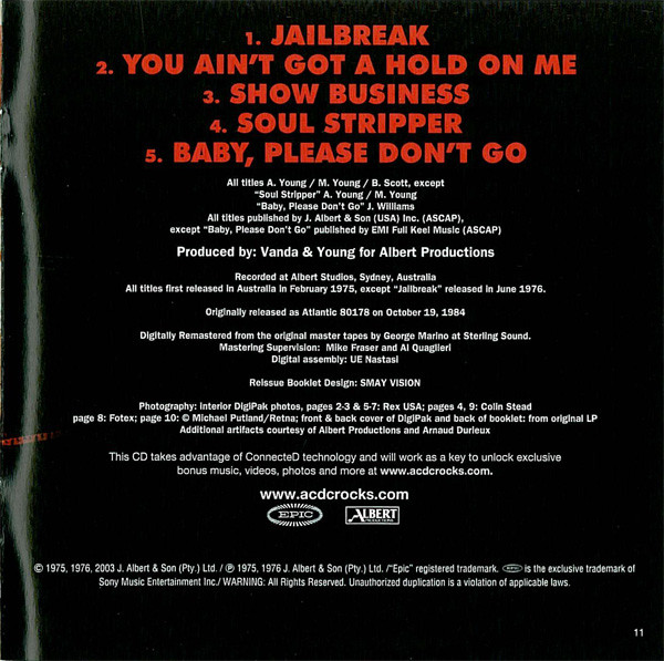 AC/DC - '74 Jailbreak (CD, Comp, RE, RM, Dig)