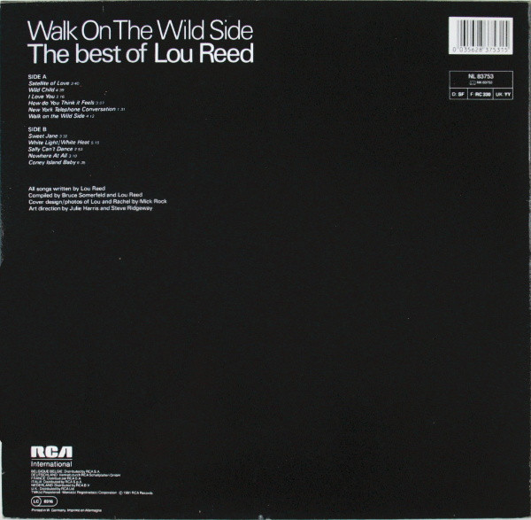 Lou Reed - Walk On The Wild Side - The Best Of Lou Reed (LP, Comp, RE)