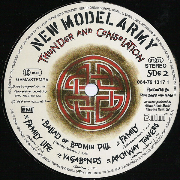 New Model Army - Thunder And Consolation (LP, Album, Gat)