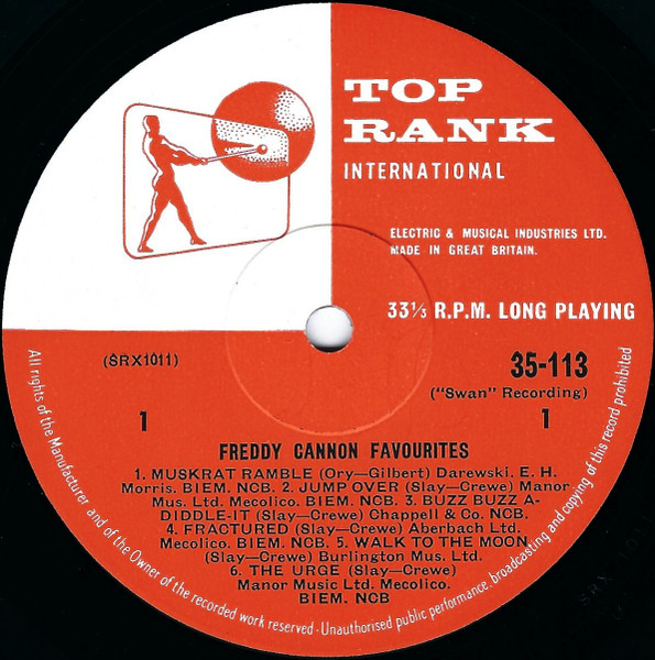 Freddy Cannon - Freddy Cannon Favourites (LP, Mono)