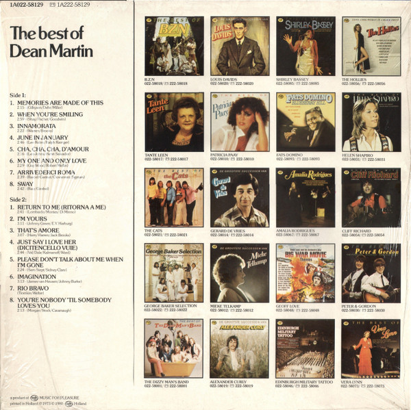 Dean Martin - The Best Of Dean Martin (LP, Comp, RP)