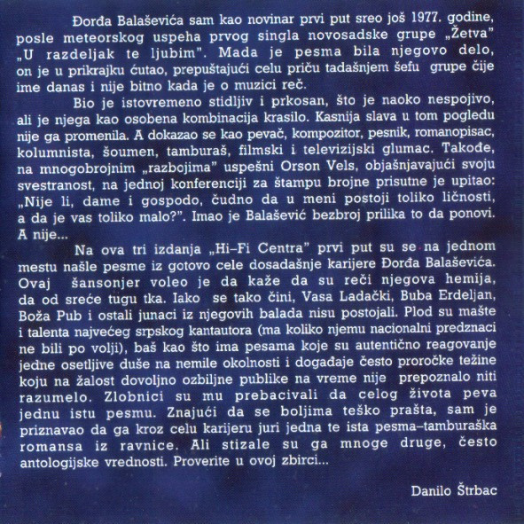 Balašević* - Balade (CD, Comp)